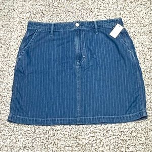 Gap Jeans Womens Denim Carpenter Ladies Mini Skirt 100% Cotton Blue Sz 12/31 NWT